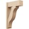 Ekena Millwork 8-in W x 22-in D x 34-in H Funston Block Rough Cedar Woodgrain TimberThane Outlooker, Primed Tan OUTUR080X22X34FST44RCPR - alternate 1
